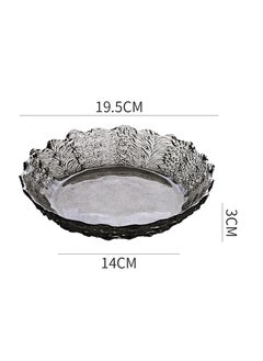 Glass Serving Plate gray 19.5x14x3cm - pzsku/ZB56466F9689474908E3FZ/45/_/1713357989/afa285e7-fdba-436d-967d-c5678b58c1f0