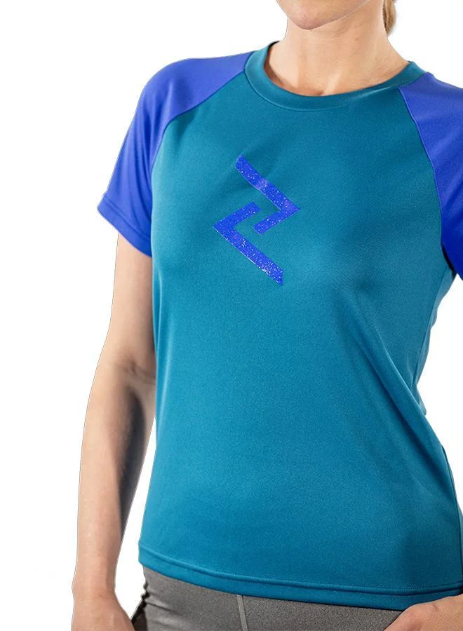 Zaecy Mariana Blue-Indian Ink Blue Women's Raglan Sleeve Top for Women | Best Price UAE