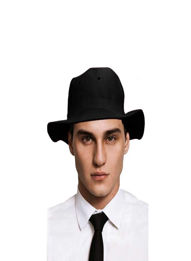 V3E Men's Cricket Umpire hat/Cap for All Sports rellated Activities (Black)-(Pack of 02) - Image 4