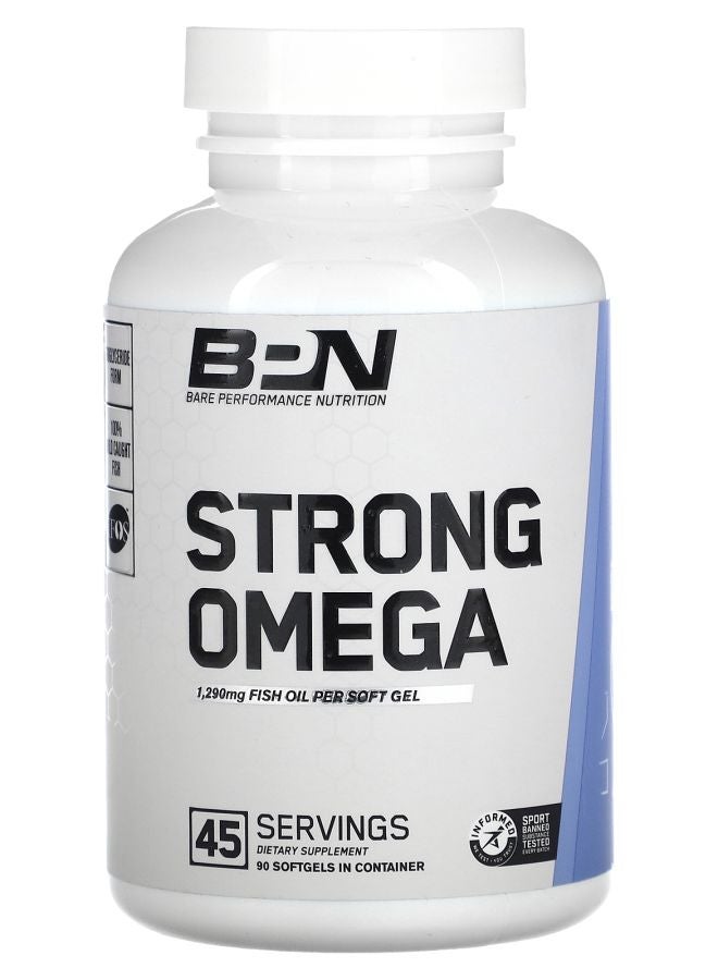Bare Performance Nutrition Strong Omega  1290 mg  90 Softgels