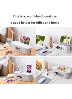 Cable Management Box Power Strip Holder With Porous And Breathable Multifunction Floor Outlet Hider Desk Cord Organizer Extension Hiders To Keep Home Office Tidy - pzsku/ZB5646CEAF50BDE67DAB2Z/45/_/1740917329/a431dc01-44a0-4dba-9837-994467b5a702