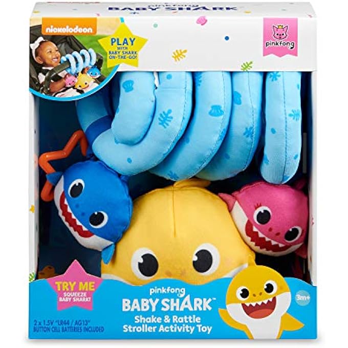 BABY SHARK OFFICIAL - SHAKE & RATTLE STROLLER ACTIVITY TOY - Image 4