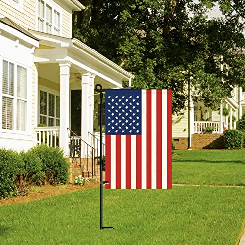 HOOSUN 12" x 18" American Flags Garden Flag,Small American Flags for Outside Patriotic Decorations,Double Sided Patriotic USA Yard Flag Veterans Day Decorations for Garden,Yard,Lawn(No Flagpole) - Image 2