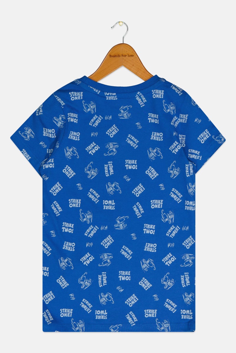 Hamleys Toddlers Boy Graphic Print Short Sleeve T-Shirt, Blue - Image 2