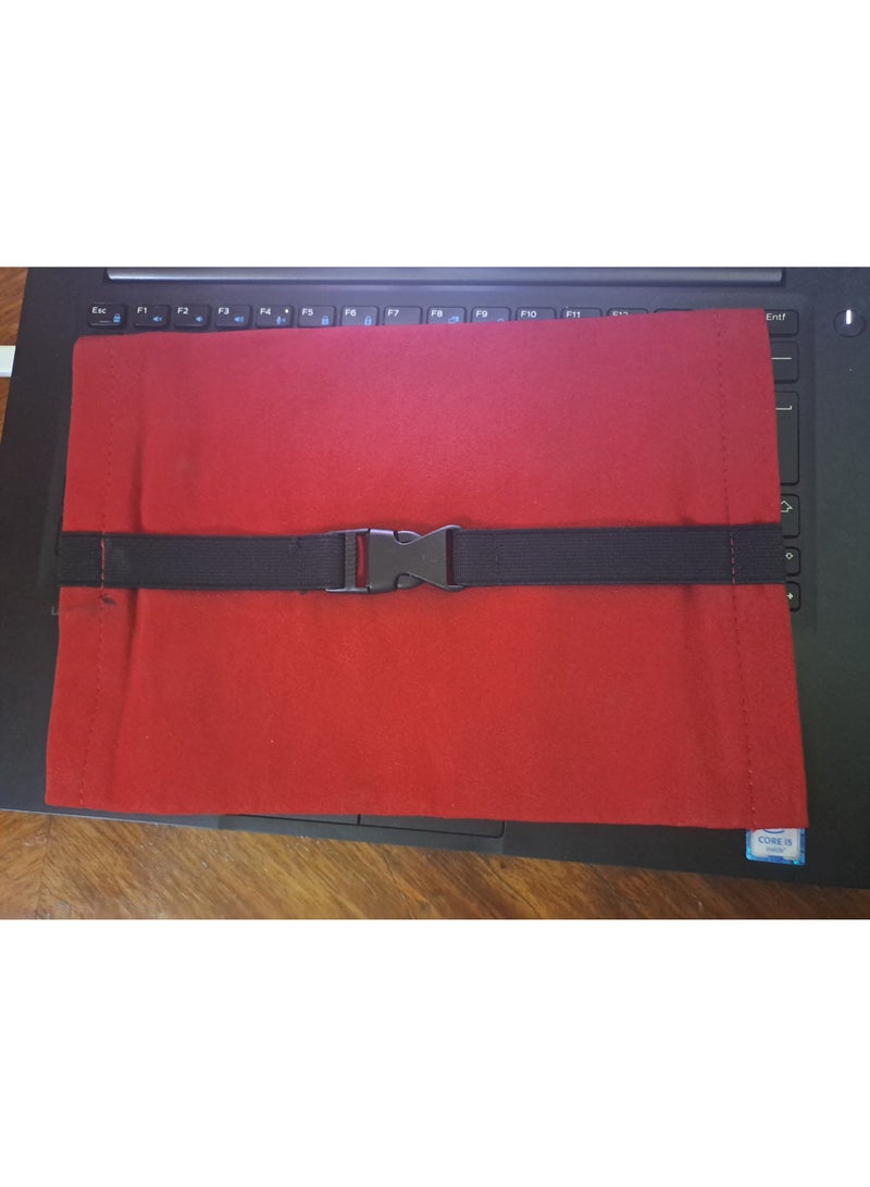 High-quality red Alcontra tissue box with car brand logo - Image 2