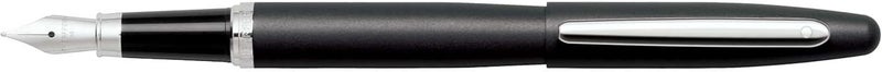 SHEAFFER قلم حبر سائل شيفر Vfm باللون الأسود غير اللامع مع تفاصيل كروم ولقمة متوسطة - Image 4