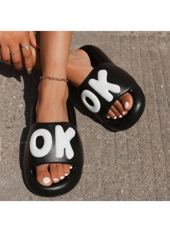 OK Women’s Slippers – Black, Lightweight EVA, Non‑Slip & Comfortable  - Image 3