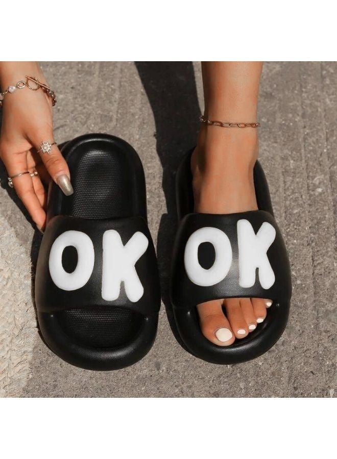 OK Women’s Slippers – Black, Lightweight EVA, Non‑Slip & Comfortable  - Image 2