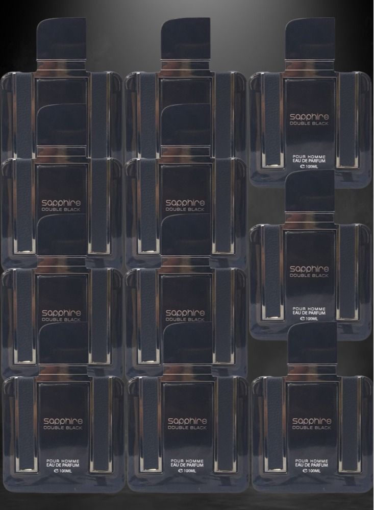 سافاير 11 قطع عطر سفير دبل بلاك للرجال 100 مل - Image 1