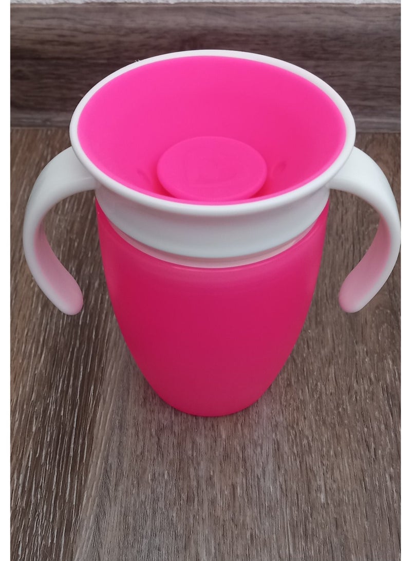 كوب 360 درجة للشرب، سعة 207 مل، مانع للتسرب وبمقابض لتدريب الأطفال على الشرب بسهولة - Image 1