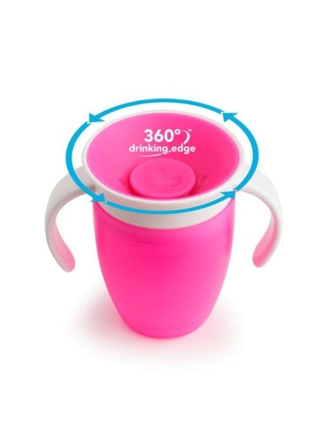 كوب 360 درجة للشرب، سعة 207 مل، مانع للتسرب وبمقابض لتدريب الأطفال على الشرب بسهولة - Image 2