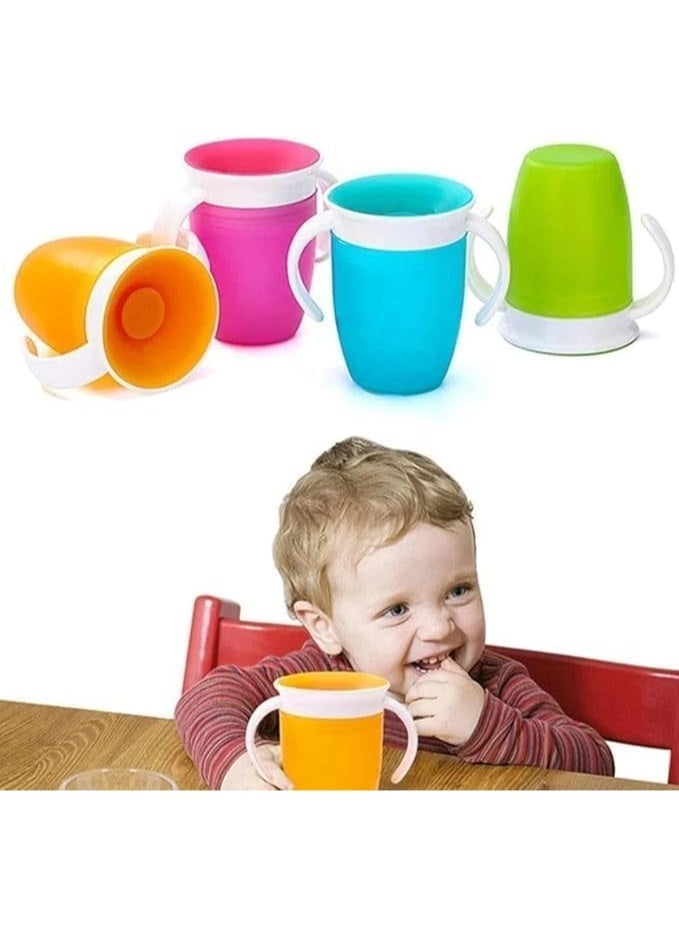 كوب 360 درجة للشرب، سعة 207 مل، مانع للتسرب وبمقابض لتدريب الأطفال على الشرب بسهولة - Image 5