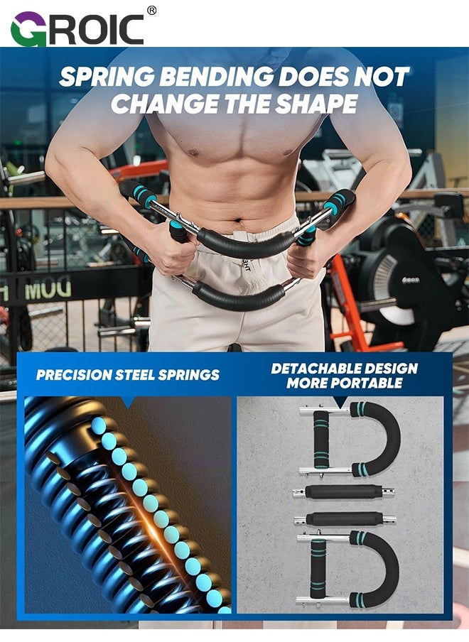 GROIC Twister Arm Trainer, PowerTwist Arm Trainer, Adjustable Forearm Strengthener, Arm Exercise Equipment, Chest Trainer,Chest Workout Equipment, Portable Spring Resistance for Home Workout Equipment  - Image 4