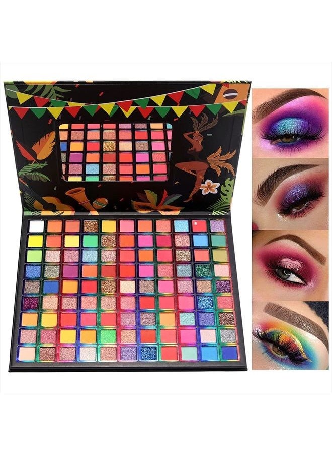 BONNIE CHOICE 99 Colors Eyeshadow Palette,Rainbow Eye Makeup Palette,Professional Matte Glitter Makeup Pallet,Highly Pigmented Shimmer Metallic Eyeshadow Pallet Colorful Powder Long Lasting Eye Shadow  - Image 1