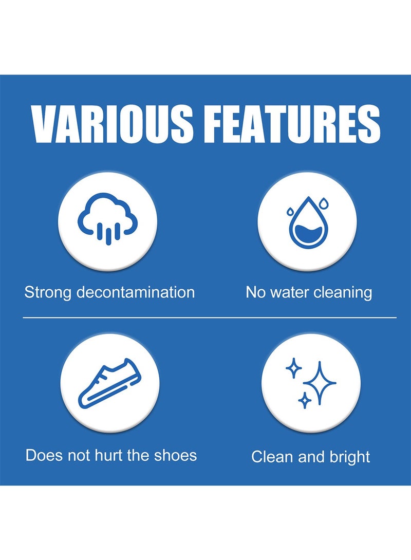 JUE-FISH White Shoe Cleaner, Gentle Deep Cleaning Brighten Polish and Smooth Leather Shoes and Boots, Sneaker Cleaner, White Shoes Cleaning Cream 100g - Image 5