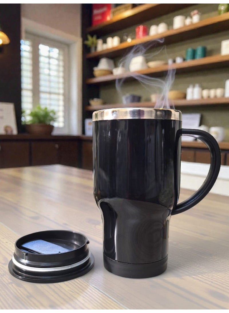 كريتر  الكوب المعزول من الستانلس ستيل - غطاء للسفر والمكتب والمنزل والاماكن الخارجية ، المثالي للمشروبات الباردة والساخنة - Image 1