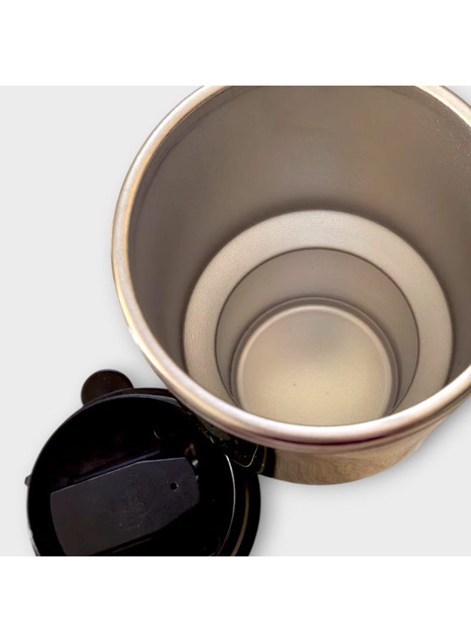 كريتر  الكوب المعزول من الستانلس ستيل - غطاء للسفر والمكتب والمنزل والاماكن الخارجية ، المثالي للمشروبات الباردة والساخنة - Image 5