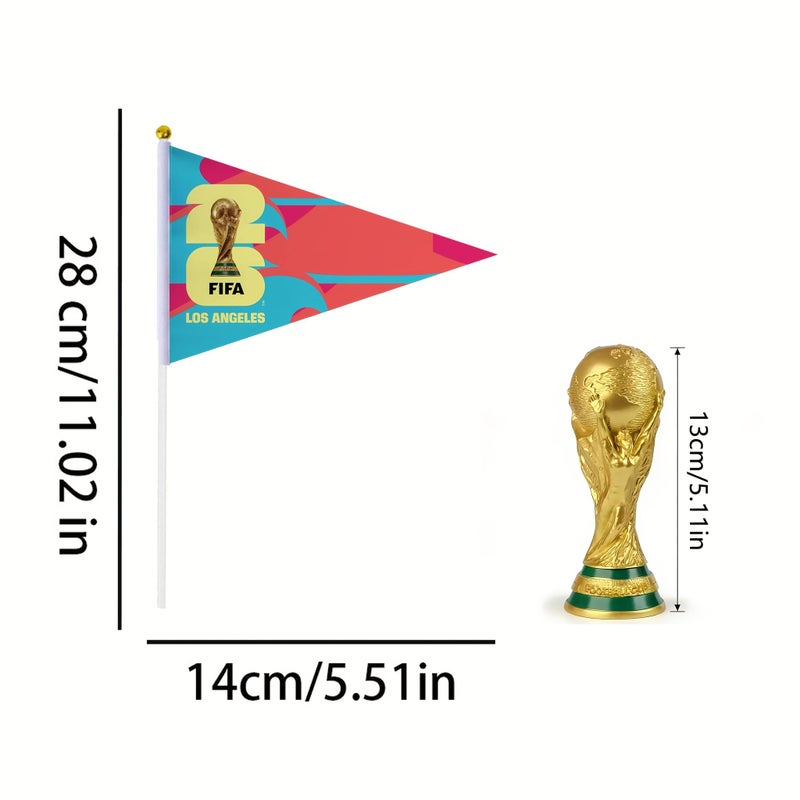 Authorized World Cup Figurines With USA Canada Mexico Flags - Image 5