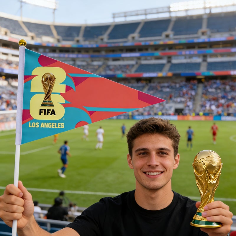 Authorized World Cup Figurines With USA Canada Mexico Flags - Image 1