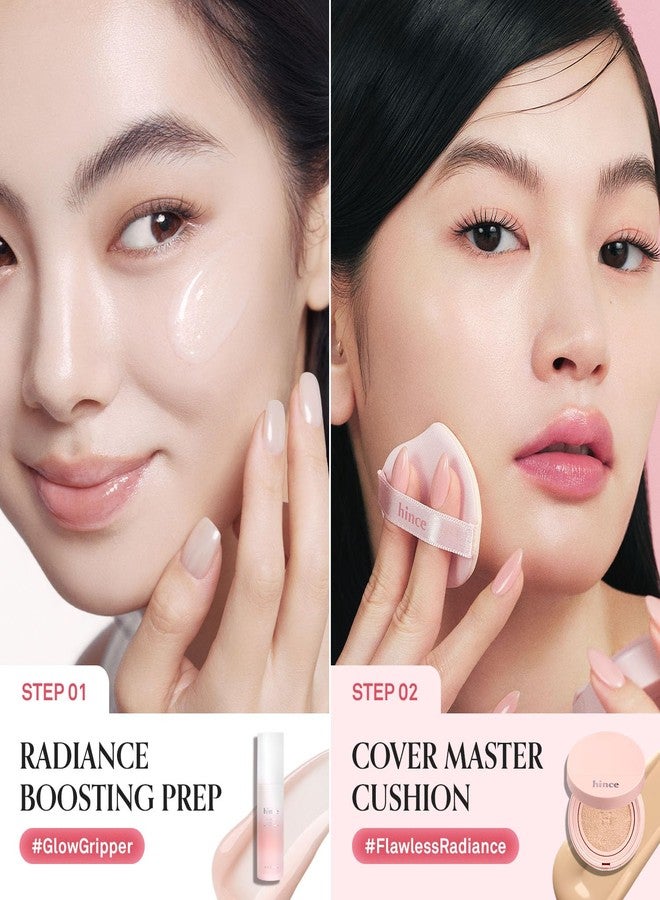 HINCE Cover Master Pink Cushion - Lightweight, High Coverage, 72H Long Lasting Cushion Foundation, Glow&Matte Hybrid, 0.38 fl.oz. (FAIR, 15) - Image 5