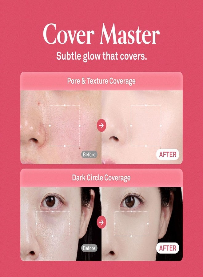 HINCE Cover Master Pink Cushion - Lightweight, High Coverage, 72H Long Lasting Cushion Foundation, Glow&Matte Hybrid, 0.38 fl.oz. (FAIR, 15) - Image 4
