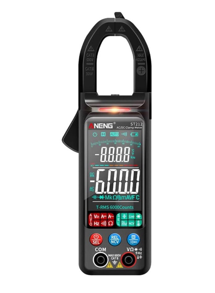 ANENG ST212 Clamp Multimeter Digital Display Auto-ranging Portable Multifunctional Meter Ammeter,Black  - Image 3