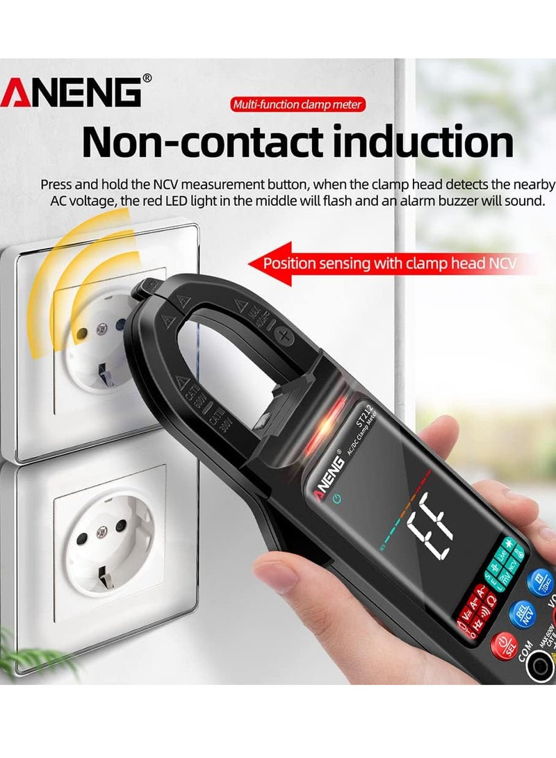 ANENG ST212 Clamp Multimeter Digital Display Auto-ranging Portable Multifunctional Meter Ammeter,Black  - Image 5