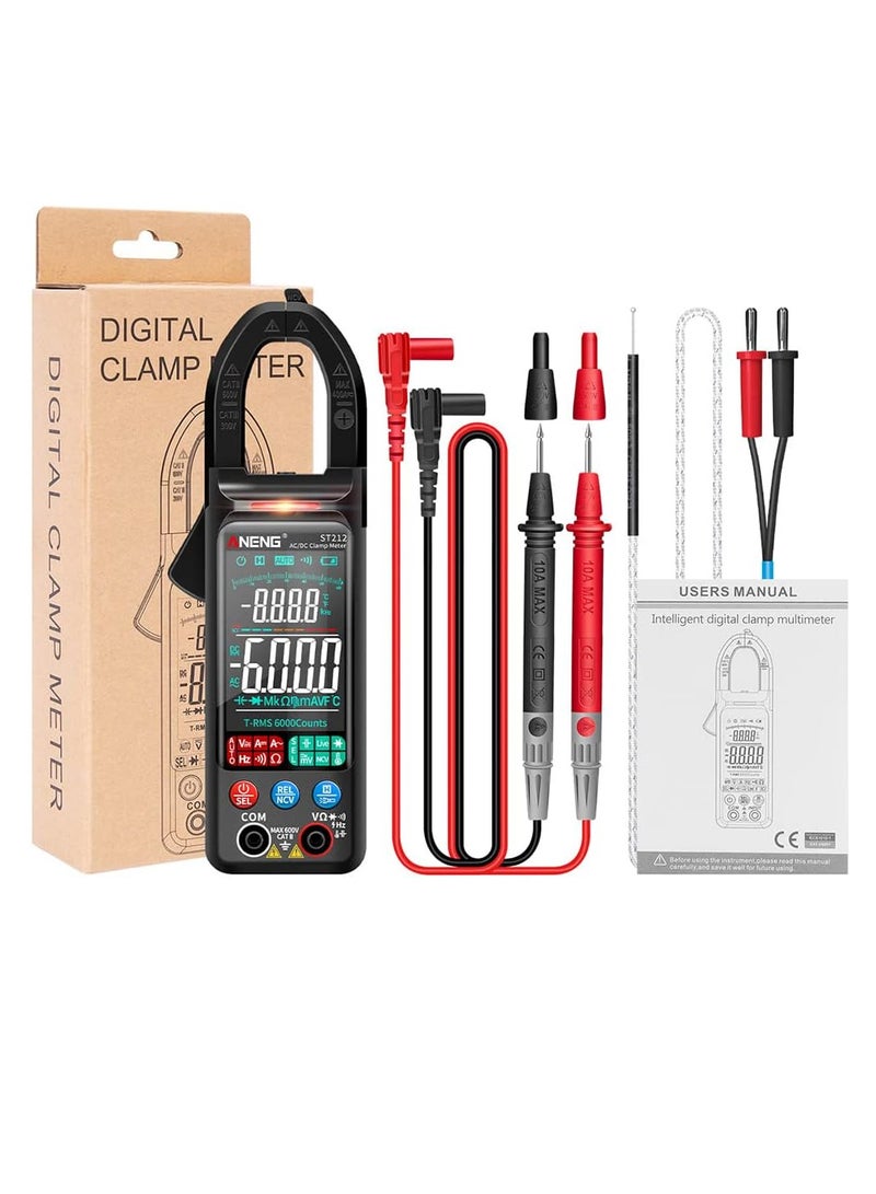 ANENG ST212 Clamp Multimeter Digital Display Auto-ranging Portable Multifunctional Meter Ammeter,Black  - Image 2
