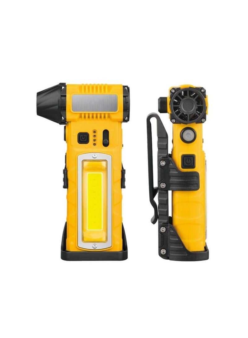 BlueFire Upgraded 130,000 RPM Mini Turbofan F020 Super Fan – High-Speed Cordless Handheld Fan with 5000mAh Battery, 4 Nozzles, Emergency Seat Belt Cutter, Magnetic Base, Dual LED Front & Side Lights – Portable Air Blower and Suction Cleaner for Car Detailing, Home, Office, Camping & Outdoor Use – Lightweight 303g Compact Multifunctional Tool with 4-Speed Touch Control, USB-C Fast Charging – ABS & Metal Durable Construction - Image 1