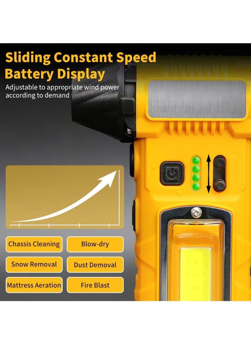 BlueFire Upgraded 130,000 RPM Mini Turbofan F020 Super Fan – High-Speed Cordless Handheld Fan with 5000mAh Battery, 4 Nozzles, Emergency Seat Belt Cutter, Magnetic Base, Dual LED Front & Side Lights – Portable Air Blower and Suction Cleaner for Car Detailing, Home, Office, Camping & Outdoor Use – Lightweight 303g Compact Multifunctional Tool with 4-Speed Touch Control, USB-C Fast Charging – ABS & Metal Durable Construction - Image 5