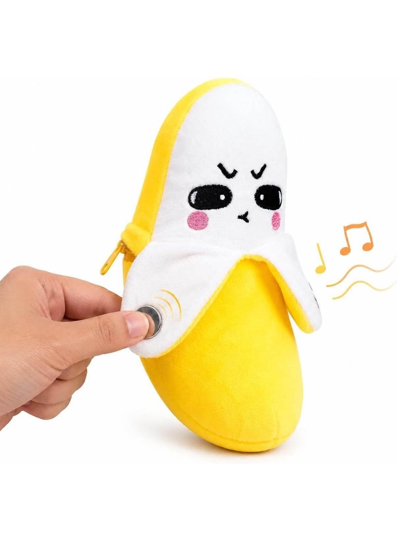 Interactive Musical Banana Toy for Kids - Touch Screen Plush Toy with Sound Effects and Music for Sensory Development - Image 1