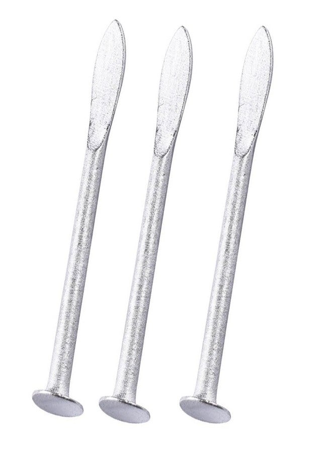 Luzen 3Pcs Aluminum Tobacco Pipe Nails Tamper Tool 2 in 1 Tobacco Pipe Press Bar and Scraper Smoking Pipe Tobacco Filling and Cleaning Tools Tamper Tool Accessories, Silver - Image 1