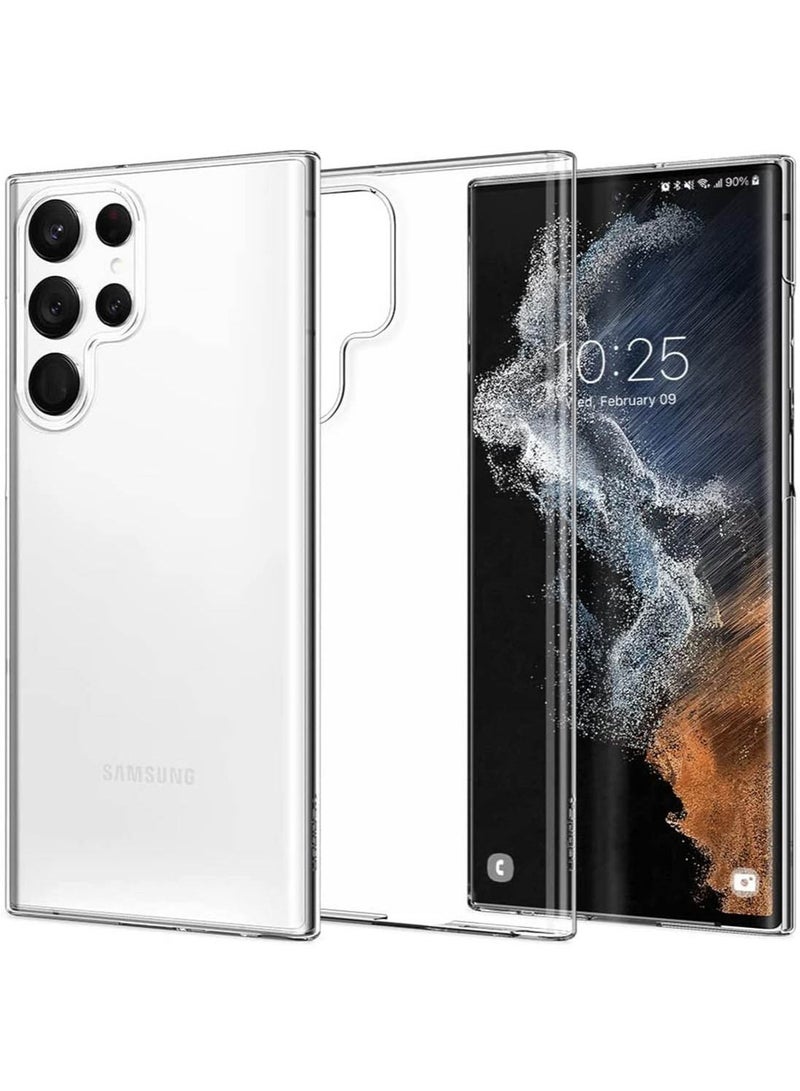 Spigen Air Skin Case Cover for Samsung Galaxy S22 ULTRA (2022) - Crystal Clear - Image 1