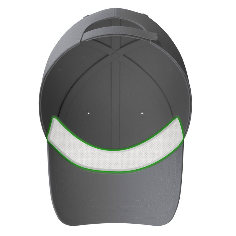 No Sweat Hat & Cap Sweat Guard Liner - Thin Visor Sweatband Patented SweatLock Technology | Made in The USA (3) Black - Image 1