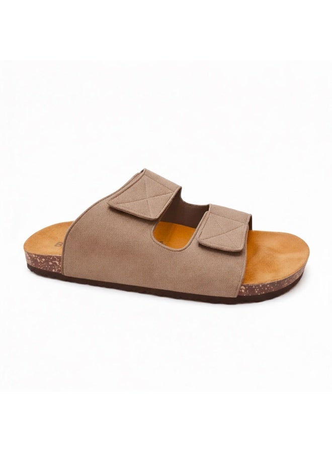 Stylish men's slippers with a modern and comfortable design – genuine leather and non-slip orthopedic sole, available in various sizes and colors. - Image 2