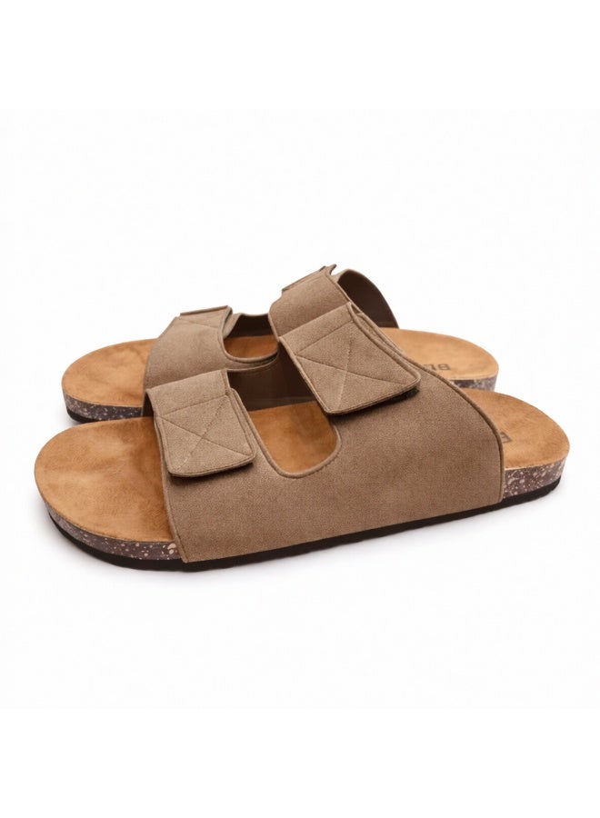 Stylish men's slippers with a modern and comfortable design – genuine leather and non-slip orthopedic sole, available in various sizes and colors. - Image 5
