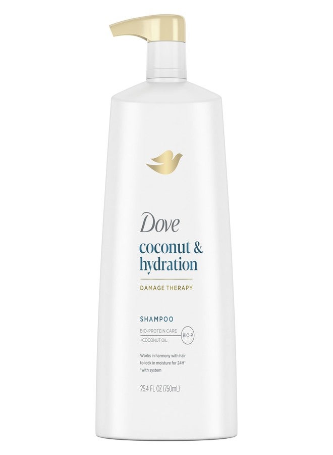 Dove Ultra Care Shampoo Coconut and Hydration for Dry Hair Shampoo with Oil Blend of Coconut, Jojoba & Sweet Almond 25.4 oz - Image 1