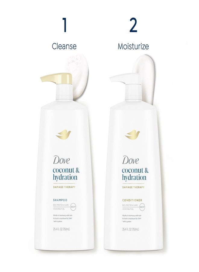 Dove Ultra Care Shampoo Coconut and Hydration for Dry Hair Shampoo with Oil Blend of Coconut, Jojoba & Sweet Almond 25.4 oz - Image 5