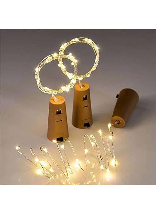 Generic Fairy Cork Light 20 LED Waterproof Cork String Light 2M Battery Oprated for Home Decoration Wedding Christmas Decoration Indoor Outdoor Decorations DIY Crafts 8  - Image 4