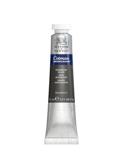 WINSOR & NEWTON Winsor & Newton Cotman Water Colour - Tube of 21 ML - Iridescent Black (473) - Highly Pigmented, Vibrant, Vivid & Intermixable Artists' Water Colour Paints - More Colours Available  - Image 1