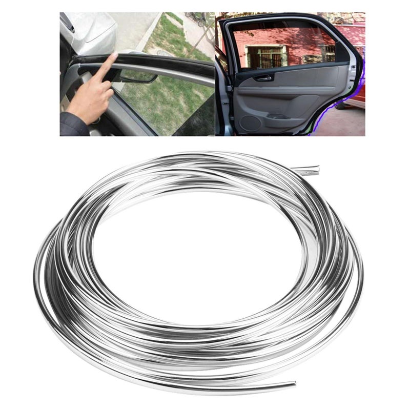 6 Meter Silver Car Door Edge Guard U Channel Trim Strip Scratch Protection - Image 3