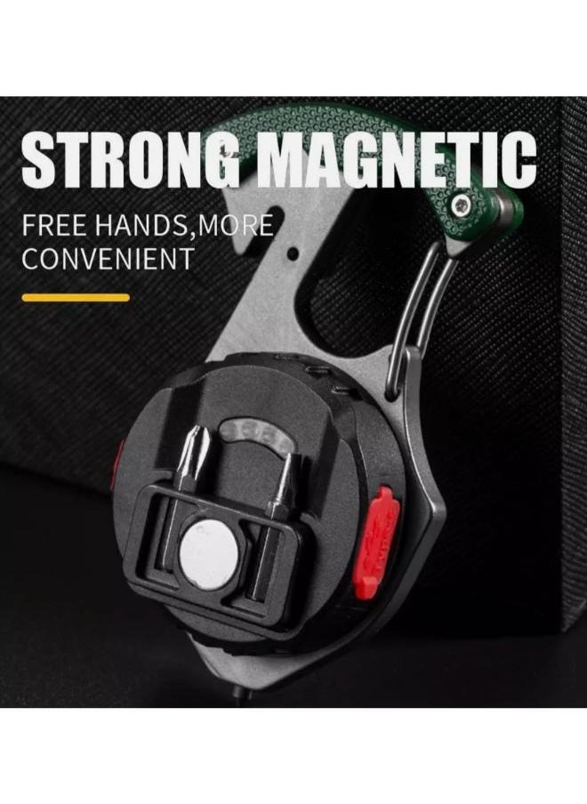 Generic - Rechargeable Power Display Strong Light Camping Lamp Bottle Opener Led Portable LED Work Light Keychain Flashlight - Image 1