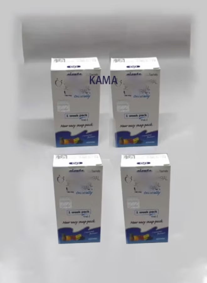 100% Original Natural Herbal Body Treatment Pack — 4-box Easy Snap 28