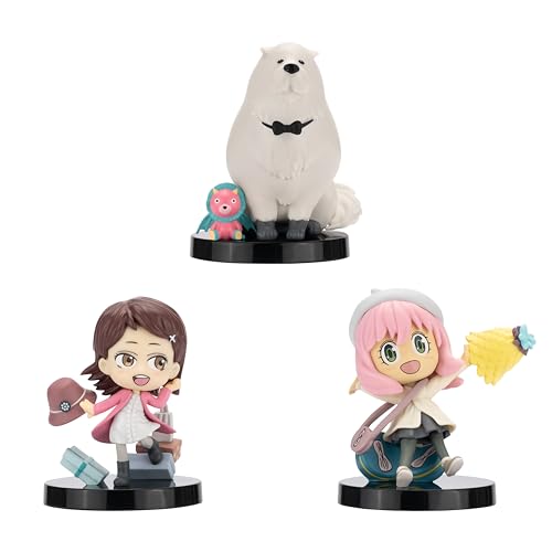 Total Anime SPYxFAMILY 2Inch Scale Chibi 3Pack Three 2Inch Scale MiniFigures with Display Bases - Image 1