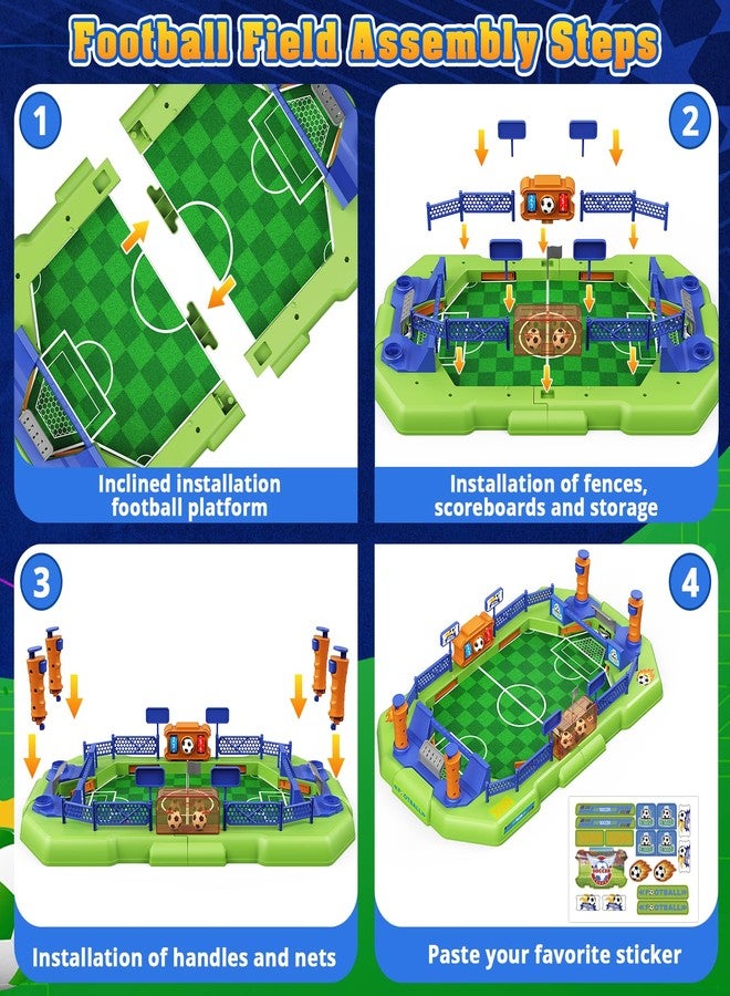 Fortand Soccer Board Game for Kids, Mini Foosball Table Game for Boys & Girls Ages 3 4 5 6 7 8-12, Finger Football Pinball Interactive Table Games Indoor Sports Soccer Toy Birthday Gifts for Kids 5-8 - Image 5