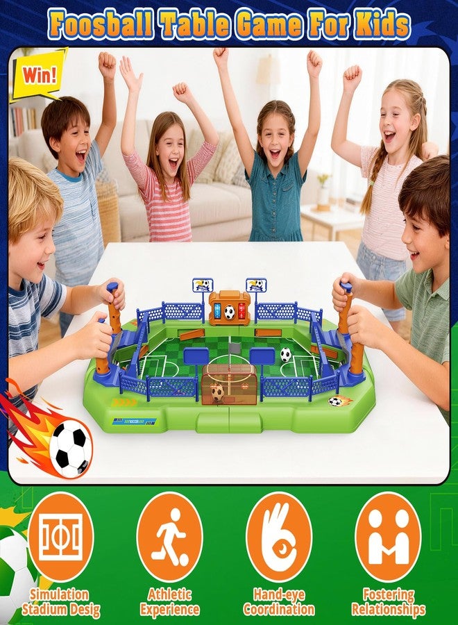 Fortand Soccer Board Game for Kids, Mini Foosball Table Game for Boys & Girls Ages 3 4 5 6 7 8-12, Finger Football Pinball Interactive Table Games Indoor Sports Soccer Toy Birthday Gifts for Kids 5-8 - Image 4