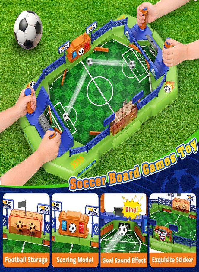 Fortand Soccer Board Game for Kids, Mini Foosball Table Game for Boys & Girls Ages 3 4 5 6 7 8-12, Finger Football Pinball Interactive Table Games Indoor Sports Soccer Toy Birthday Gifts for Kids 5-8 - Image 3