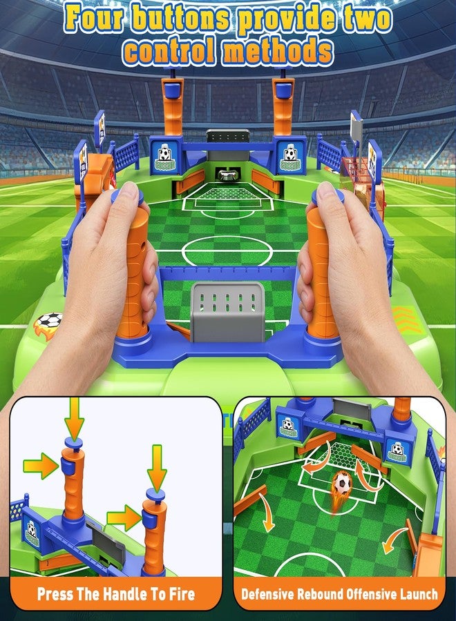 Fortand Soccer Board Game for Kids, Mini Foosball Table Game for Boys & Girls Ages 3 4 5 6 7 8-12, Finger Football Pinball Interactive Table Games Indoor Sports Soccer Toy Birthday Gifts for Kids 5-8 - Image 2