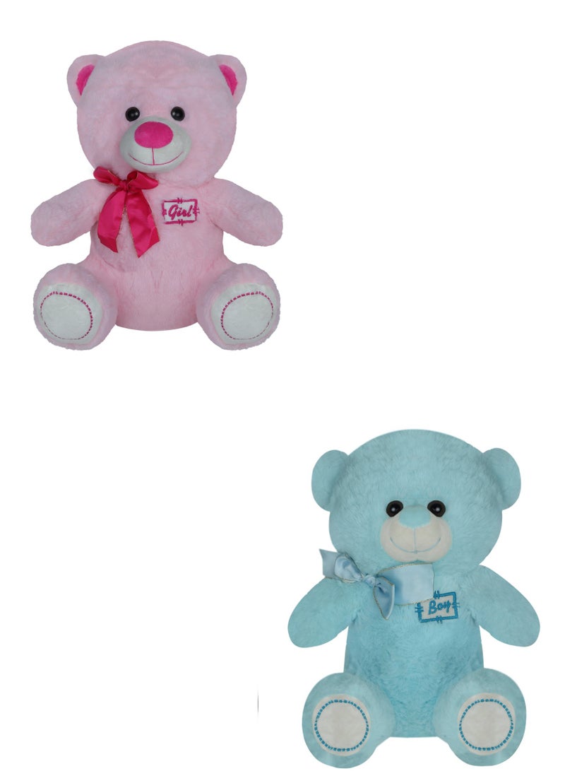Magnolia A girl and a boy bear: two companions for play and fun! Size 30 cm - Image 3
