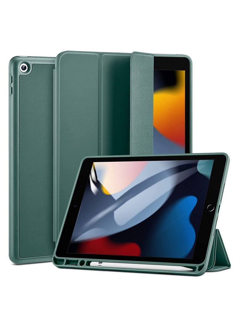 SmartGrist Pencil Case Compatible with iPad 9/8/7 (10.2-Inch, 2021/2020/2019), iPad Case with Pencil Holder, Trifold Stand, Auto Sleep/Wake, Rebound Series - Image 1